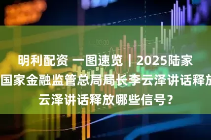 明利配资 一图速览｜2025陆家嘴论坛上，国家金融监管总局局长李云泽讲话释放哪些信号？