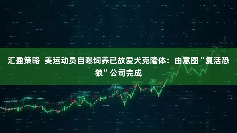 汇盈策略  美运动员自曝饲养已故爱犬克隆体：由意图“复活恐狼”公司完成